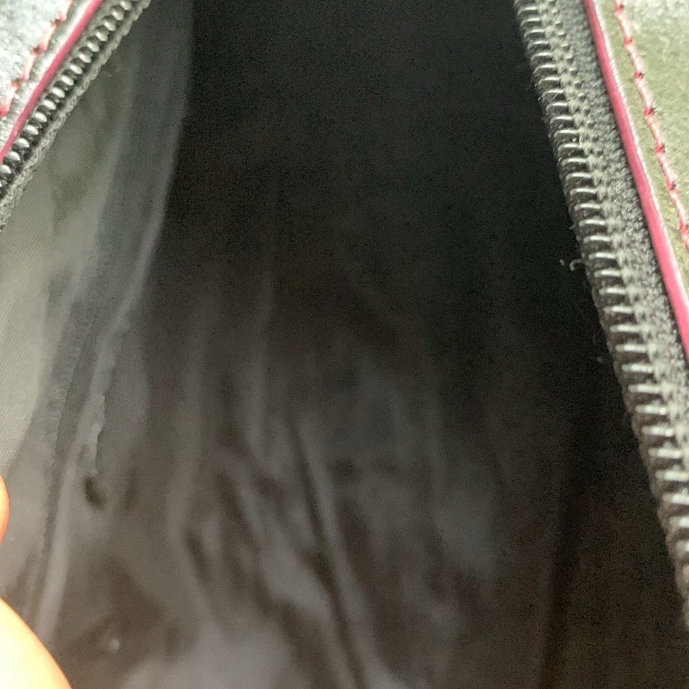 Kenneth Cole Reaction Black and Pink Leather Shoulder or Hand Bag - Picture 8 of 8